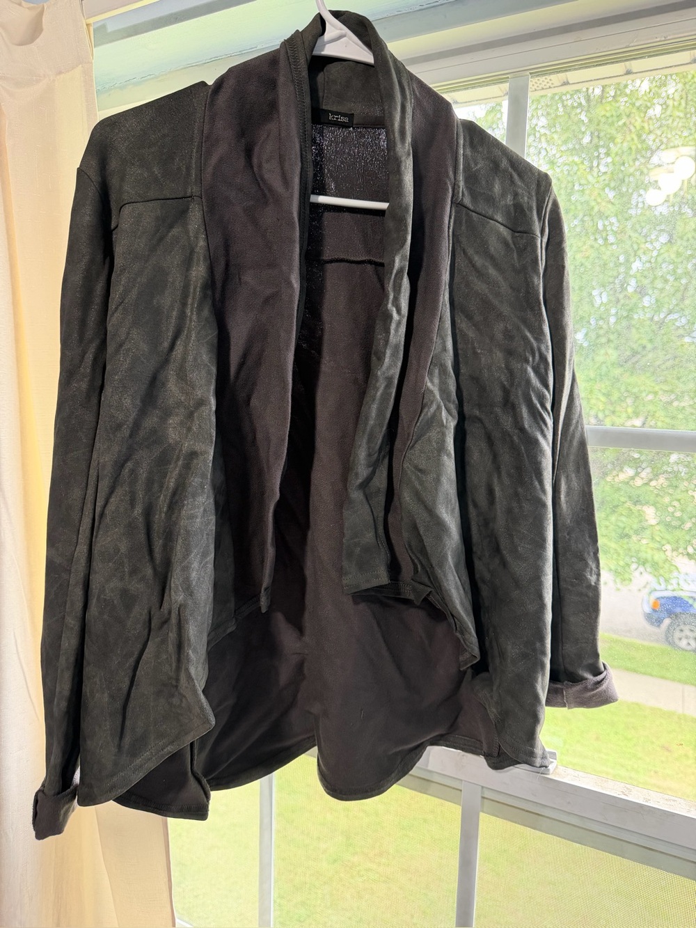 Krisa Draped Open-Front Jacket - Women